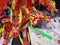 Chinese New Year Toys, Closeup of Dancing Dragon on festive back