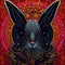 Chinese New Year Water Rabbit Background. Zodiac Symbol for Sensitivity, Intuition, Wisdom and Inner Peace