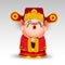 Chinese New Year2019 Chinese God of Wealth year of the pig elements for artwork wealthy, Zodiac posters, brochure