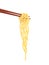 Chinese noodles at chopsticks Fast-food meal vector