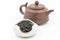 Chinese Oolong Dark Red tea Black Tie Guan Yin with small pot