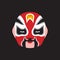 chinese opera mask. Vector illustration decorative design