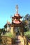 Chinese pagoda inside the park of Villa Pallavicini in Genoa Pegli.