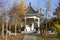 Chinese pavilion architectures in a park