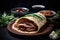 Chinese Peking duck close up shot. Gourmet food photography