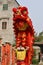 Chinese people playing lion dance