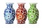 Chinese Porcelain Floral Vases