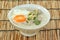 Chinese porridge rice and Boiled egg