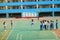 Chinese primary school students in sports, rope skipping