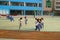 Chinese primary school students in sports, rope skipping