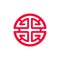 Chinese prosperity symbol Lu. V ector illustration