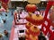 Chinese red festive colored lanterns flourish in the huge mall on Valentine\\\'s month