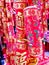 Chinese red firecracker accessories in Spring Festival