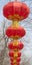 Chinese red lanterns hanging