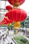 Chinese red lanterns in the new year