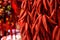 Chinese red pepper decorations