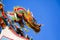Chinese religion, temple roof, decoration, mosaic craft, dragon