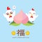 Chinese Rooster Greeting Card