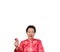 Chinese senior elderly spend credit card online  ecommerce shopping New Year