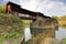 Chinese song dynasty covered bridge in wuyuan county, adobe rgb