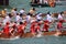 Chinese sportsman during boat racing