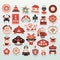Chinese spring festival items sticker sheet