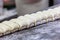 Chinese steamed bread making,kitchen of a chinese restaurant