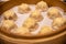 Chinese steamed steamed bun  baozi  named Xiaolongbao also called a soup dumpling.