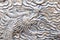 Chinese steel dragon face pattern background