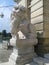 Chinese stone lions at Fontainebleau Palace, France