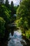 Chinese Style Bridge in the Gardens of Dumfries House in Scotland