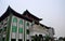 Chinese style mosque with miniature minarets and pagoda architecture Beijing China