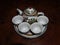 Chinese tea service with 4 cups