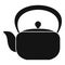 Chinese teapot icon, simple style