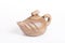 Chinese teapot made of light beige clay