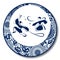 Chinese Traditional Blue And White Porcelain, Ancient People`s Dancing