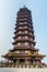 A Chinese traditional Buddha tower in the Putuoshan, Zhoushan Islands,  a renowned site in Chinese bodhimanda of the bodhisattva