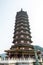 A Chinese traditional Buddha tower in the Putuoshan, Zhoushan Islands,  a renowned site in Chinese bodhimanda of the bodhisattva