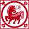 Chinese traditional horse as symbol of year 2014 r