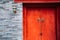 Chinese traditional house, brick wall and door at Prince Gong`s Mansion, Gong Wang Fu in Beijing, China