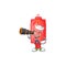 Chinese traditional paper cartoon happy Sailor style with binocular