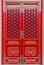 Chinese traditional red and gold door pattern style