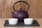 Chinese traditional teapot and cup