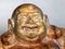 Chinese traditional wooden statue of smiling Mi Le Fo or Buddha of Future
