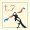 Chinese Valentines Day. Double Seven Festival. 17 August. Chinese holiday. Tale, legend. Chinese style hand drawn. Magpies, ribbon