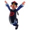 Chinese Vampire 3D Cartoon Picture with happy jumping movement