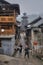 Chinese Village ethnic minority, two women, and Drum Tower.