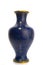 Chinese vintage cloisonne vase isolated