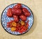 Chinese wolfberry and red dates longan in dish