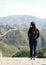 A Chinese woman on China Badaling Great Wall